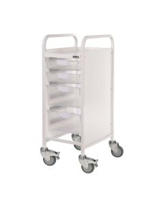 VISTA 30 Trolley - 2 Single and 2 Double Depth Clear Trays