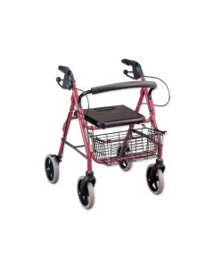 4 Wheel Rollator with Seat and Basket
