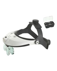 2 LED Headband Illuminated Magnifier with 5 Lens