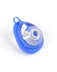 Ambu Autoclavable Transparent Silicone Resus Face Mask - Blue No 6 Adult Large (1)