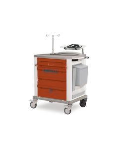 PAINTED STEEL EMERGENCY TROLLEY - standard