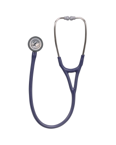 Littmann Cardiology IV Stethoscope - Standard Finish Chest Piece - Satin Finish Midnight Blue Tube