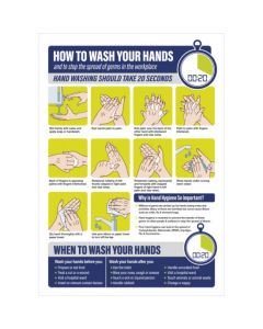 How To Wash Your hands Vinyl Sticker A4