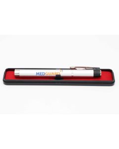 Silver Pen Light with Case