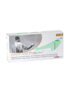Green Arm Length Veterinary Polyethylene Gloves (100)