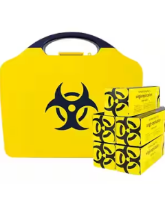 Small Biohazard Spill First Aid Kit - Yellow Kitted