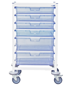 Medi-Storage Trolley 4 Shallow & 2 deep trays