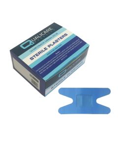 Blue Detectable Knuckle Plasters Anchor - 7.6cm x 3.8cm (50)