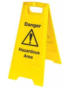 A Frame Danger Hazardous Area Safety Sign 680 x 300mm