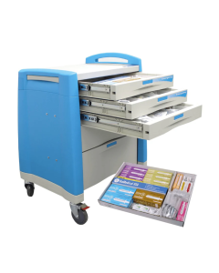 Loaded 5 Drawer Emergency Crash Cart for Simulation