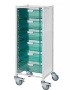 Vista 120 Trolley with 6 Double Trays