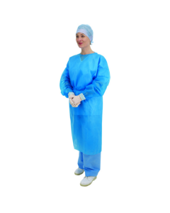 Premier Blue Long Sleeve Non-woven Gowns (50)