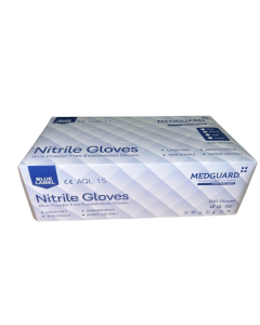 CASE Blue Label MG Nitrile Gloves PF Light Blue