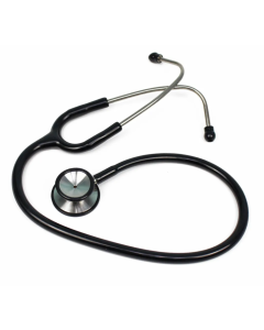 Stainless Steel Cardiology Stethoscope - Black