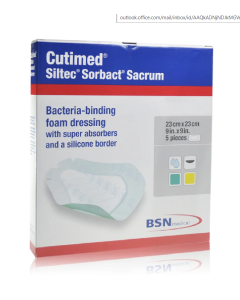 BSN Cutimed Siltec Sorbact Sacrum
