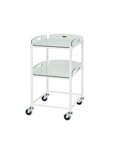 Dressing Trolley – Glass Effect Safety Trays