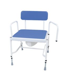 X222 Bariatric Adjustable Height & Detachable Arms Commode